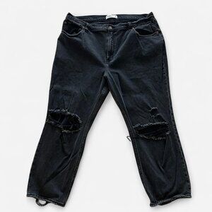 Abercrombie & Fitch Distressed Straight Leg Jeans (18S)